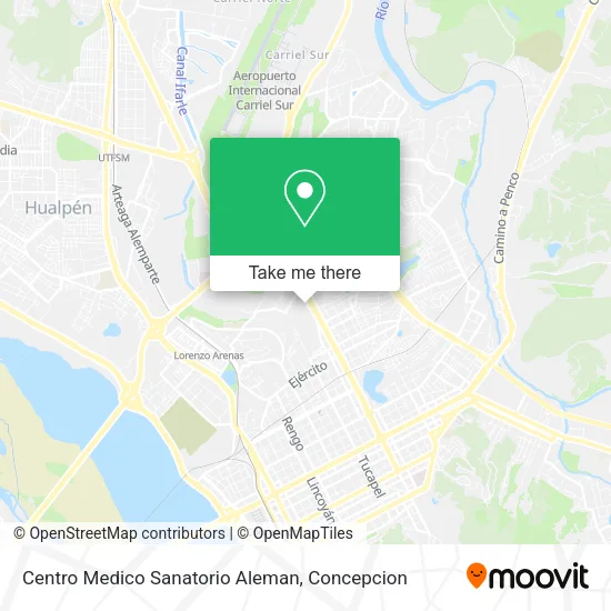 Mapa de Centro Medico Sanatorio Aleman