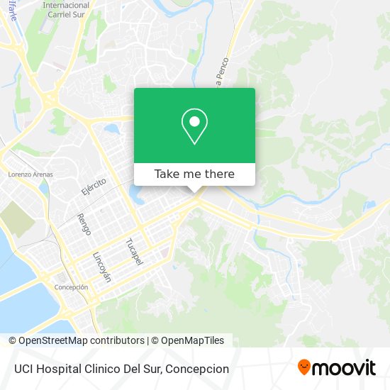 UCI Hospital Clinico Del Sur map