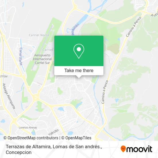 Mapa de Terrazas de Altamira, Lomas de San andrés.