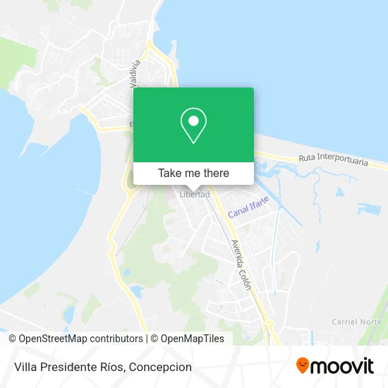 Mapa de Villa Presidente Ríos
