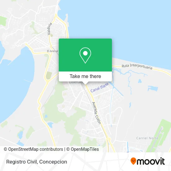 Mapa de Registro Civil