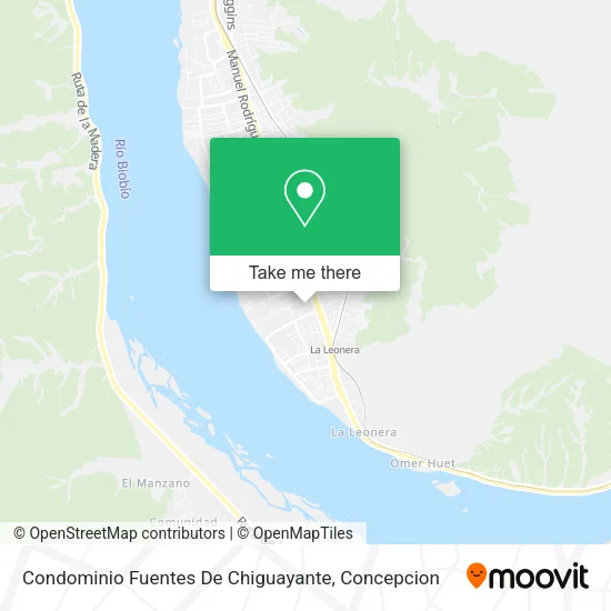 Mapa de Condominio Fuentes De Chiguayante