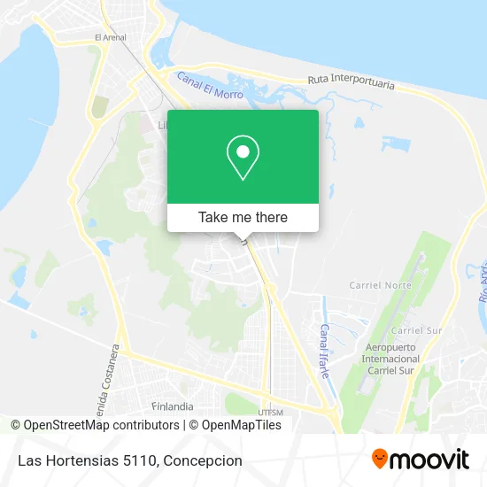 Mapa de Las Hortensias 5110