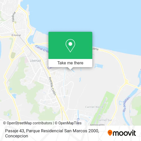 Mapa de Pasaje 43, Parque Residencial San Marcos 2000