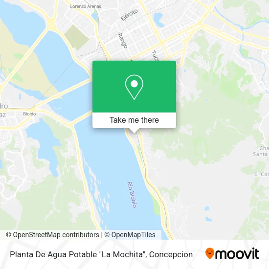 Mapa de Planta De Agua Potable "La Mochita"