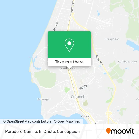 Mapa de Paradero Camilo, El Cristo