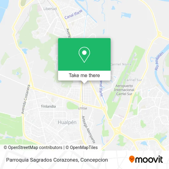 Mapa de Parroquia Sagrados Corazones