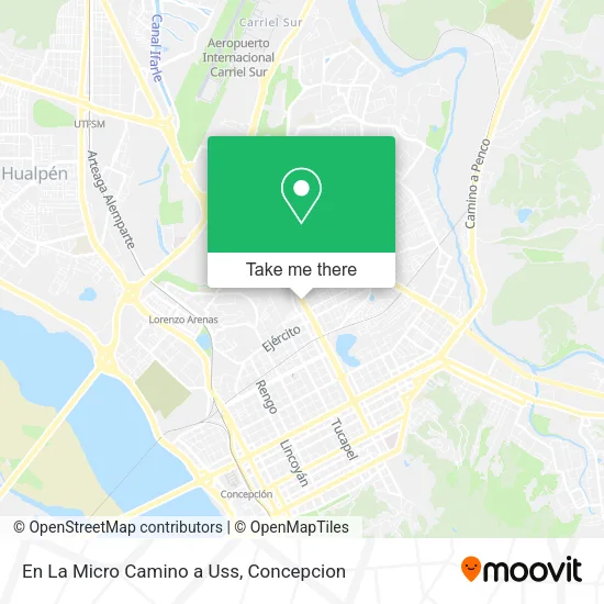 Mapa de En La Micro Camino a Uss