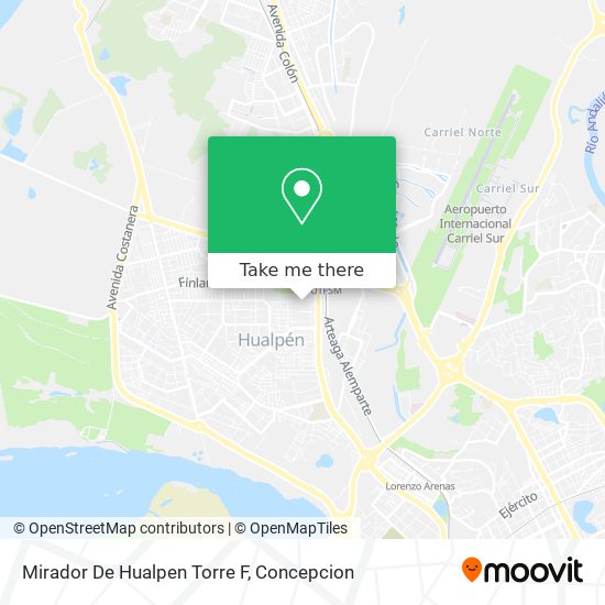 Mapa de Mirador De Hualpen Torre F