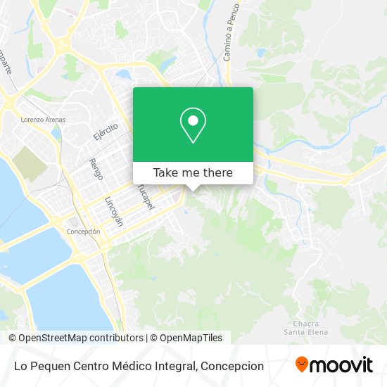 Mapa de Lo Pequen Centro Médico Integral