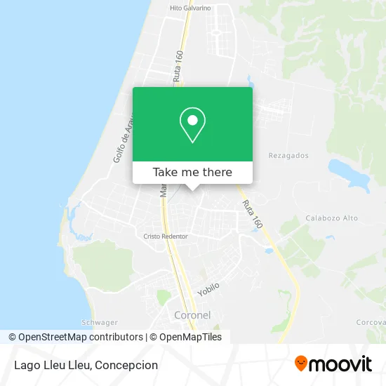 Mapa de Lago Lleu Lleu