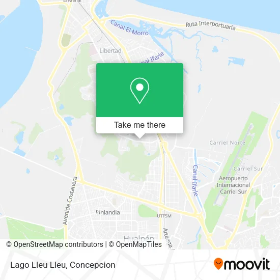 Mapa de Lago Lleu Lleu