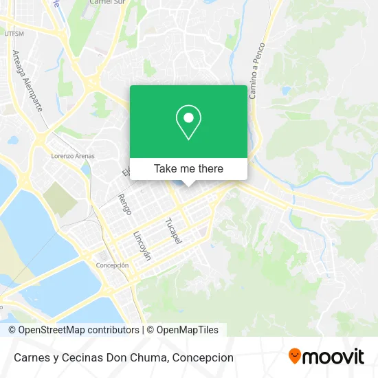 Mapa de Carnes y Cecinas Don Chuma