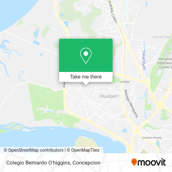 Mapa de Colegio Bernardo O'higgins
