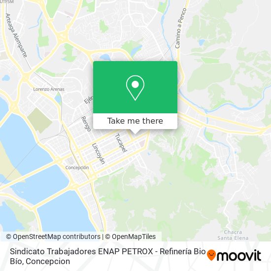 Sindicato Trabajadores ENAP PETROX - Refinería Bio Bío map