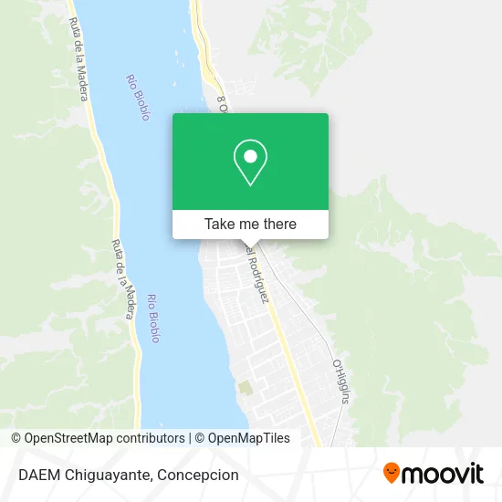 Mapa de DAEM Chiguayante