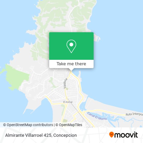 Almirante Villarroel 425 map