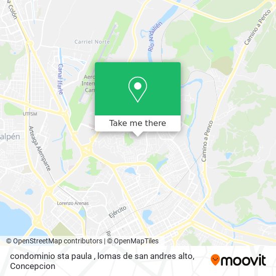 condominio sta paula , lomas de san andres alto map