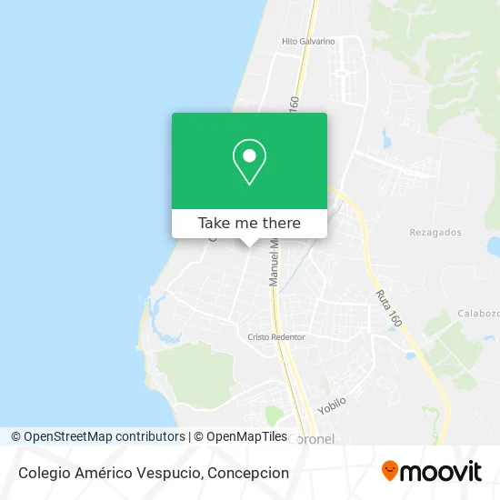Mapa de Colegio Américo Vespucio