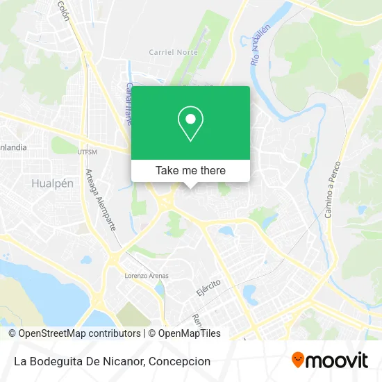 Mapa de La Bodeguita De Nicanor