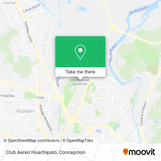 Club Aereo Huachipato map