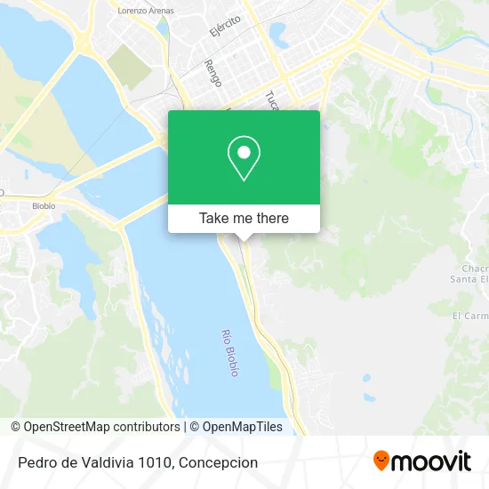 Mapa de Pedro de Valdivia 1010