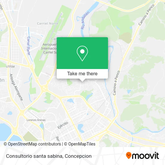 Consultorio santa sabina map