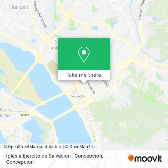 Mapa de Iglesia Ejercito de Salvacion - Concepcion