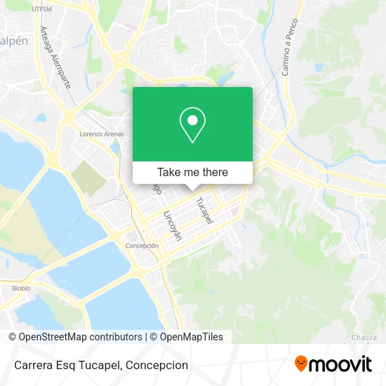Carrera Esq Tucapel map