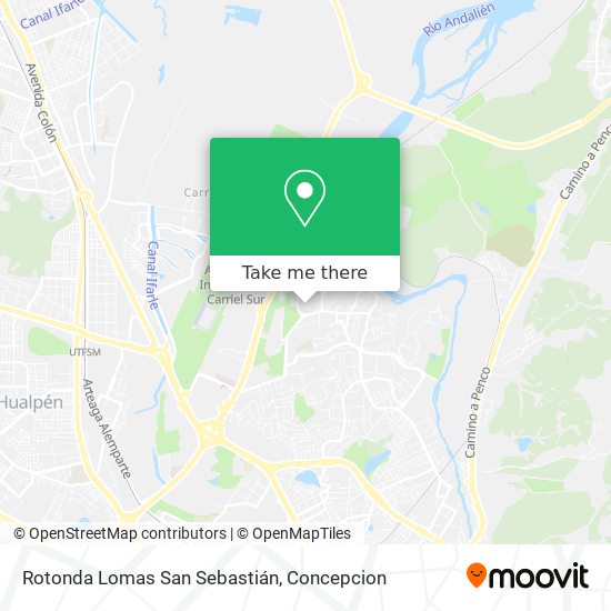 Rotonda Lomas San Sebastián map