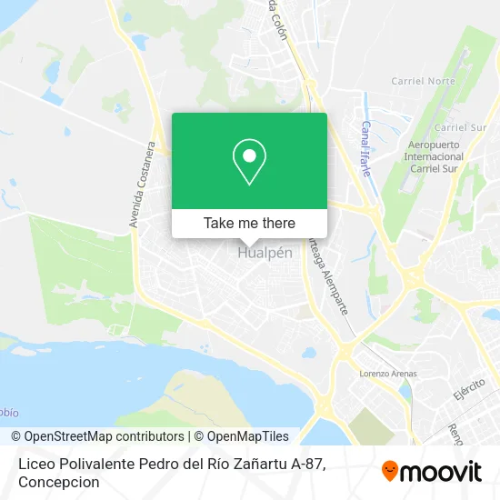 Liceo Polivalente Pedro del Río Zañartu A-87 map