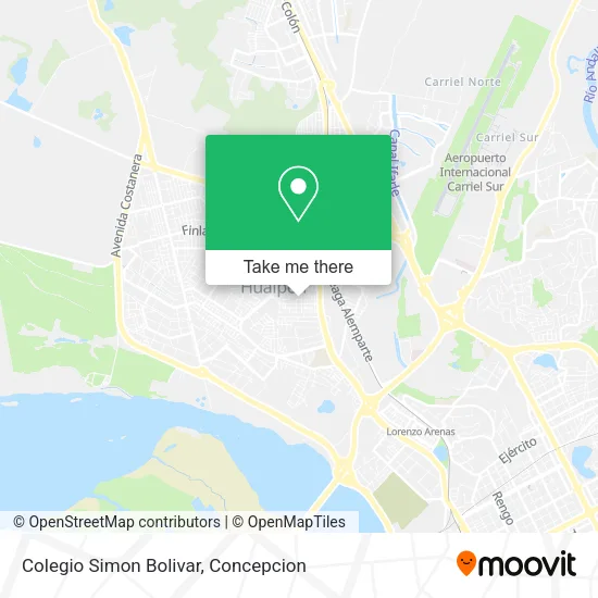 Mapa de Colegio Simon Bolivar