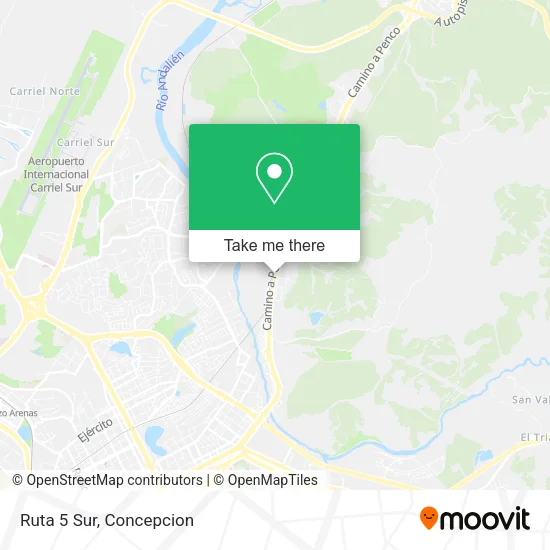 Mapa de Ruta 5 Sur
