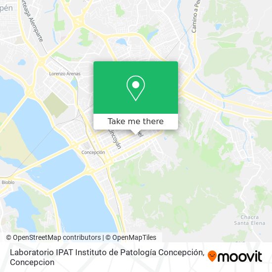 Mapa de Laboratorio IPAT Instituto de Patología Concepción