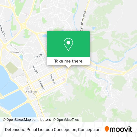 Defensoria Penal Licitada Concepcion map