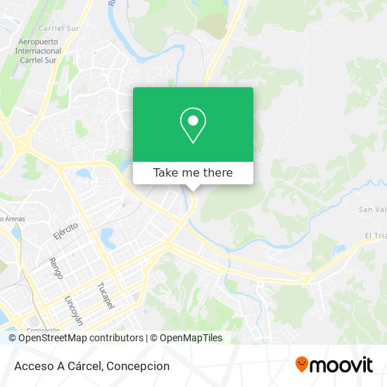 Acceso A Cárcel map