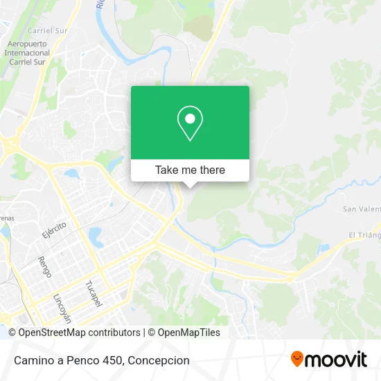 Mapa de Camino a Penco 450