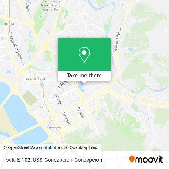 sala E-102, USS, Concepcion map