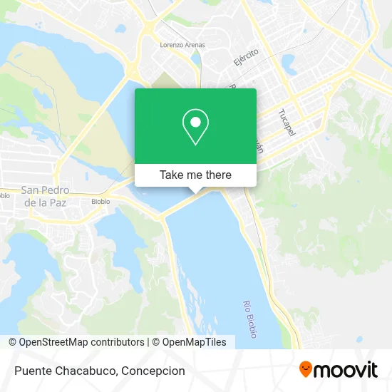 Puente Chacabuco map