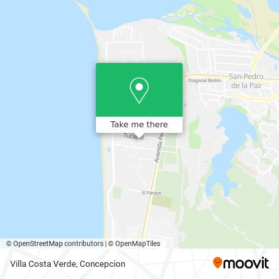 Villa Costa Verde map