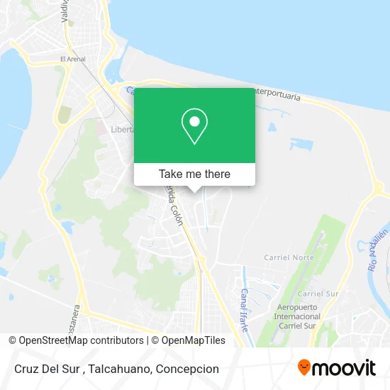 Cruz Del Sur , Talcahuano map