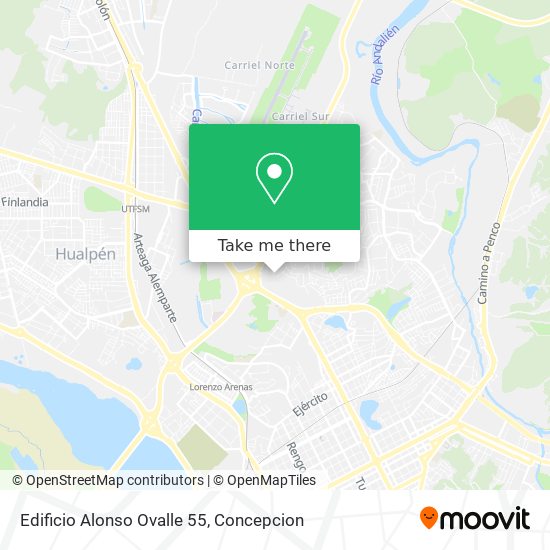 Mapa de Edificio Alonso Ovalle 55