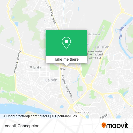 Mapa de coanil