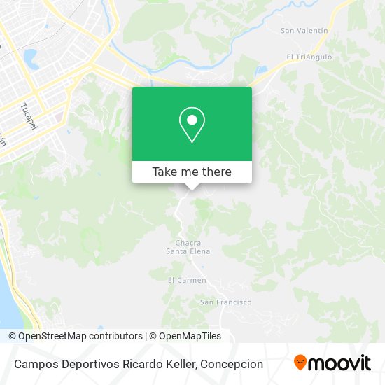 Mapa de Campos Deportivos Ricardo Keller