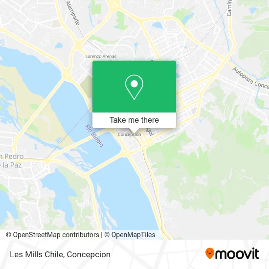 Les Mills Chile map