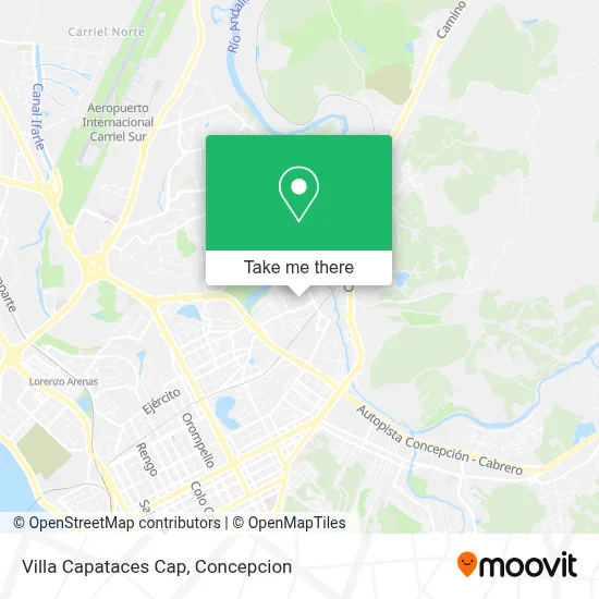 Villa Capataces Cap map
