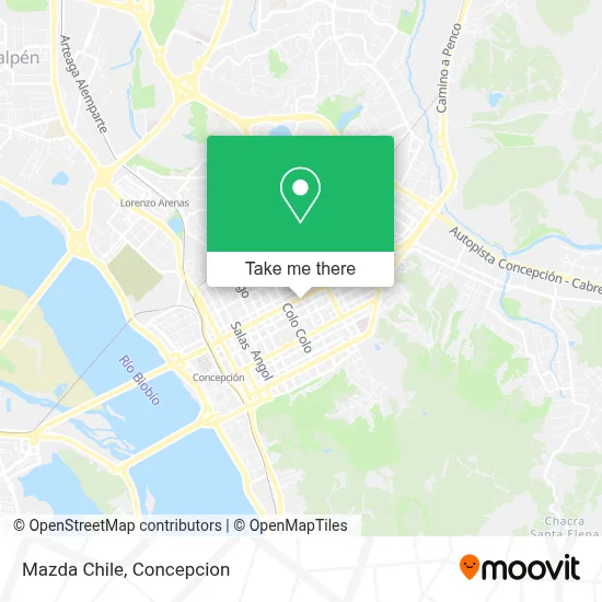 Mazda Chile map