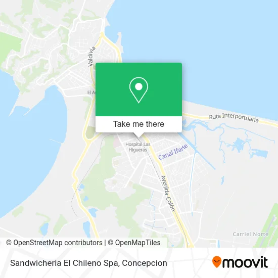 Sandwicheria El Chileno Spa map