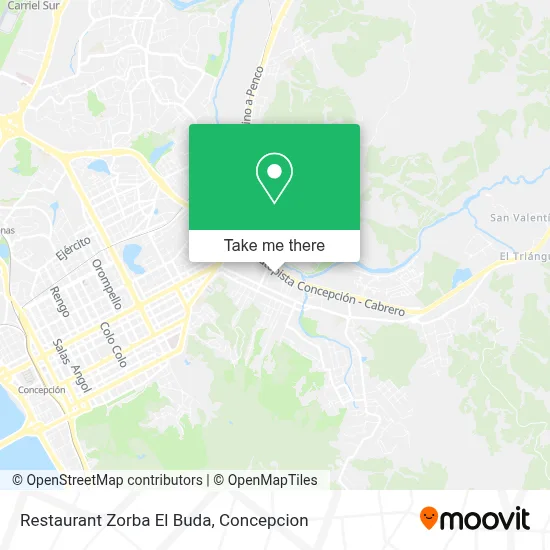 Restaurant Zorba El Buda map