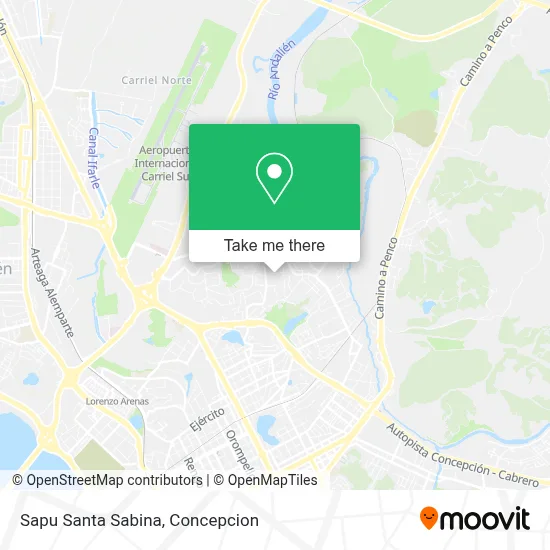 Sapu Santa Sabina map